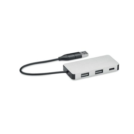 3 portos USB hub, 20 cm kábel