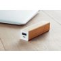 2200 mAh bambusz powerbank