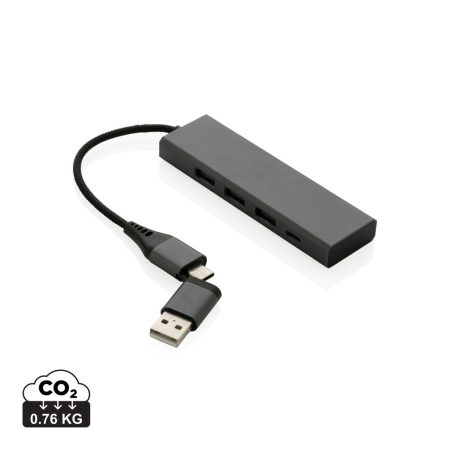 Terra RCS újrahasznosított alumínium elosztó 3 USB porttal