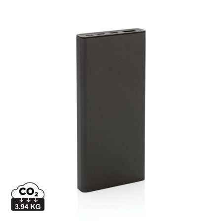 Terra RCS újrahaszn. 18W alumínium powerbank, 10 000 mAh